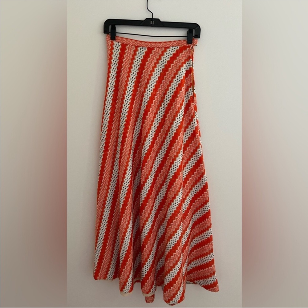 Vintage Woven Maxi Skirt Size Small